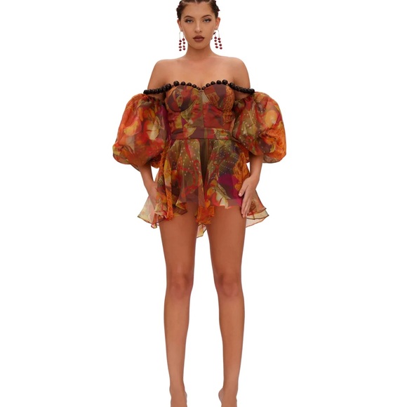 Andrea Iyamah - OMMA CROP TOP - KOLA PRINT - Picture 3 of 4